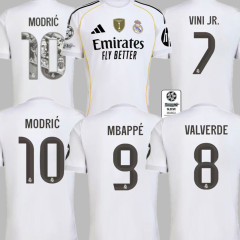 25 26 Real Madrid HomeSoccer Jerseys MBAPPE BELLINGHAM VINI JR CAMAVINGA VALVERDE MODRIC REAL MADRIDS shirt 2025 2026 Football uniforms