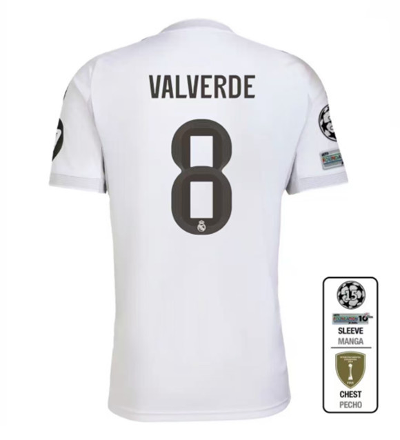 25 26 Real Madrid HomeSoccer Jerseys MBAPPE BELLINGHAM VINI JR CAMAVINGA VALVERDE MODRIC REAL MADRIDS shirt 2025 2026 Football uniforms