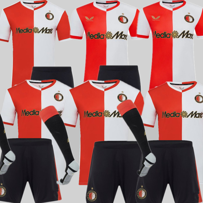 25 26 Men Kids Kit Feyenoord Home Soccer Jerseys KOKCU Gimenez Danilo TRAUNER HARTMAN GIMENEZ PAIXAO TIMBER 2025 2026 Football Men Uniforms