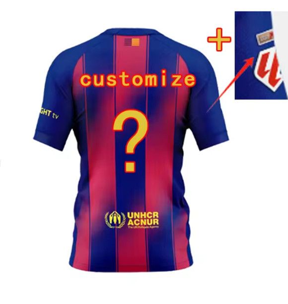 25 26 Barcelona soccer jerseys Home LAMINE YAMAL PEDRI GAVI LEWANDOWSKI FC FERRANF. DE JONG  2025 2026 Men Football Uniforms