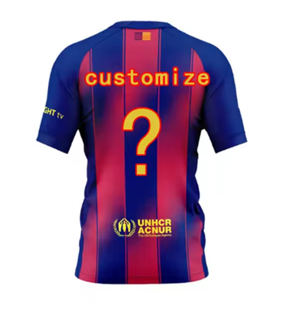 25 26 Barcelona soccer jerseys Home LAMINE YAMAL PEDRI GAVI LEWANDOWSKI FC FERRANF. DE JONG  2025 2026 Men Football Uniforms