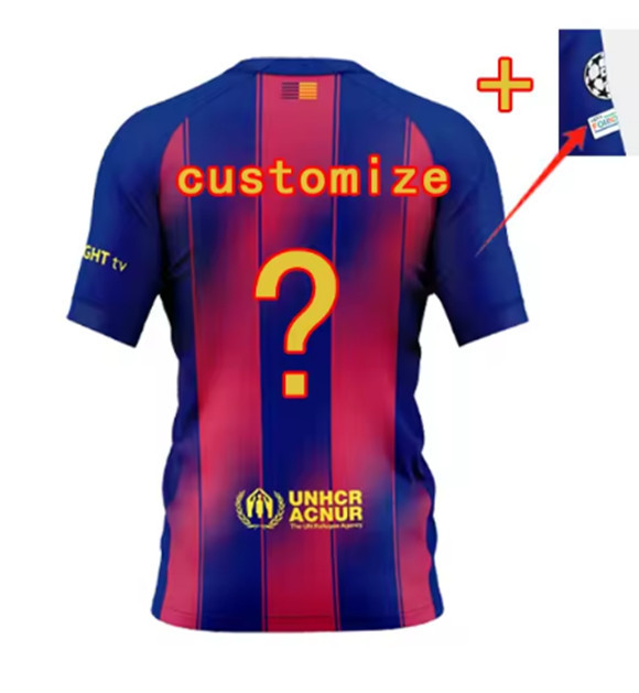 25 26 Barcelona soccer jerseys Home LAMINE YAMAL PEDRI GAVI LEWANDOWSKI FC FERRANF. DE JONG  2025 2026 Men Football Uniforms