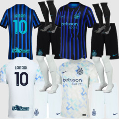 25 26 Inter Milan soccer jersey Men KIDS KIT Home Away ROSSI DZEKO INTERS LAUTARO LUKAKU BARELLA MILANS J. CORREA CALHANOGLU GAGLIARDINI 2025 2026 Football uniform