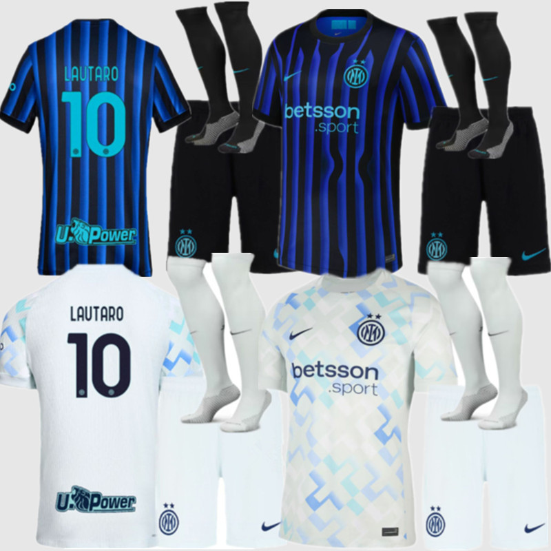25 26 Inter Milan soccer jersey Men KIDS KIT Home Away ROSSI DZEKO INTERS LAUTARO LUKAKU BARELLA MILANS J. CORREA CALHANOGLU GAGLIARDINI 2025 2026 Football uniform