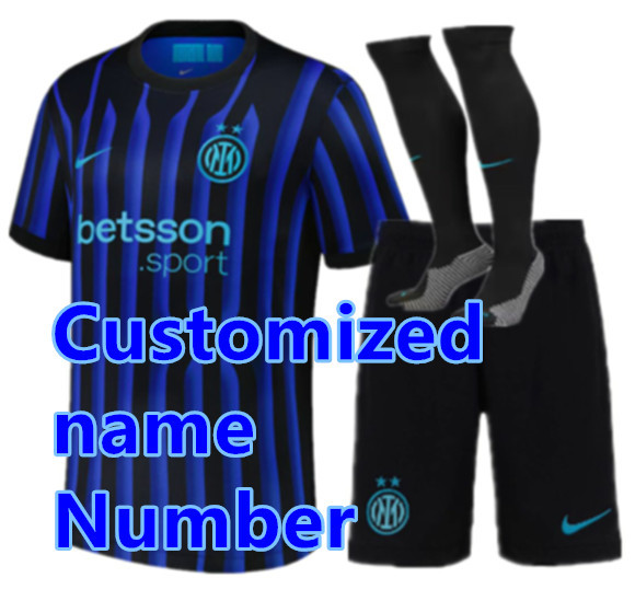 25 26 Inter Milan soccer jersey Men KIDS KIT Home Away ROSSI DZEKO INTERS LAUTARO LUKAKU BARELLA MILANS J. CORREA CALHANOGLU GAGLIARDINI 2025 2026 Football uniform