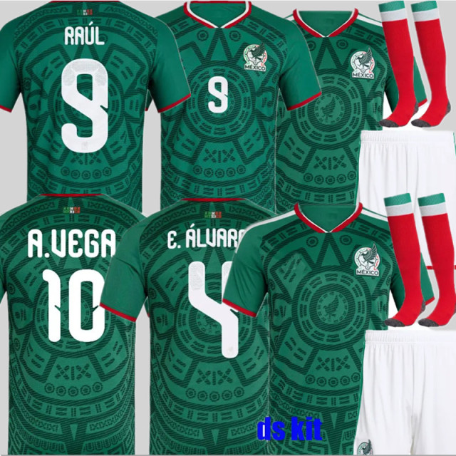 Mexico Jerseys 2026 World Cup Soccer Jersey AVEGA RAUL J QUInONES HLOZANO Men Kids 2026 2027 Football Shirts Uniforms E ALVAREZ Training Uniform
