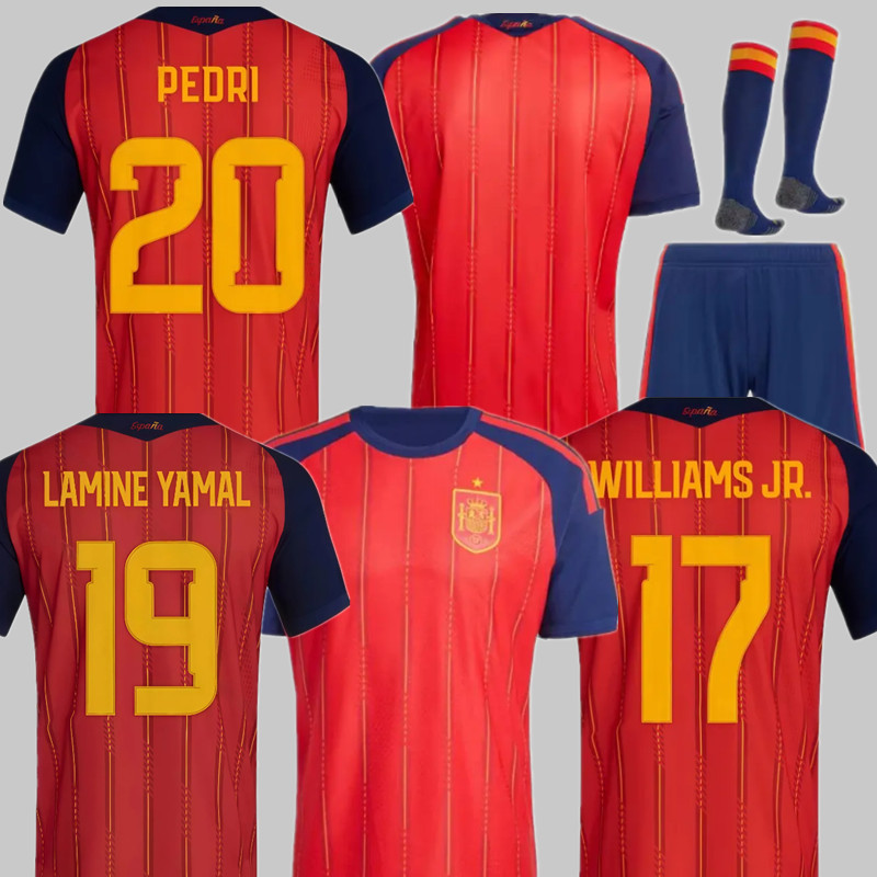Spain 2026 2027 Soccer Jersey MORATA FERRAN CARVAJAL 26 27 National Team Football Shirt 2026 Men Kids Kit LAMINE YAMAL Camisetas uniform