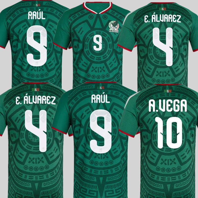 Mexico Jerseys 2026 World Cup Soccer Jersey AVEGA RAUL J QUInONES HLOZANO Men 2026 2027 Football Shirts Uniforms E ALVAREZ Training Uniform