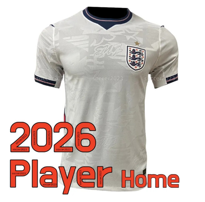 PLAYER VERSION 2026 World Cup England Soccer Jerseys BELLINGHAM RICE 2026 2027 National Team Home Away BRIGHT KANE STERLING RASHFORD SANCHO GREALISH MAGUIRE Football shirt Men uniform