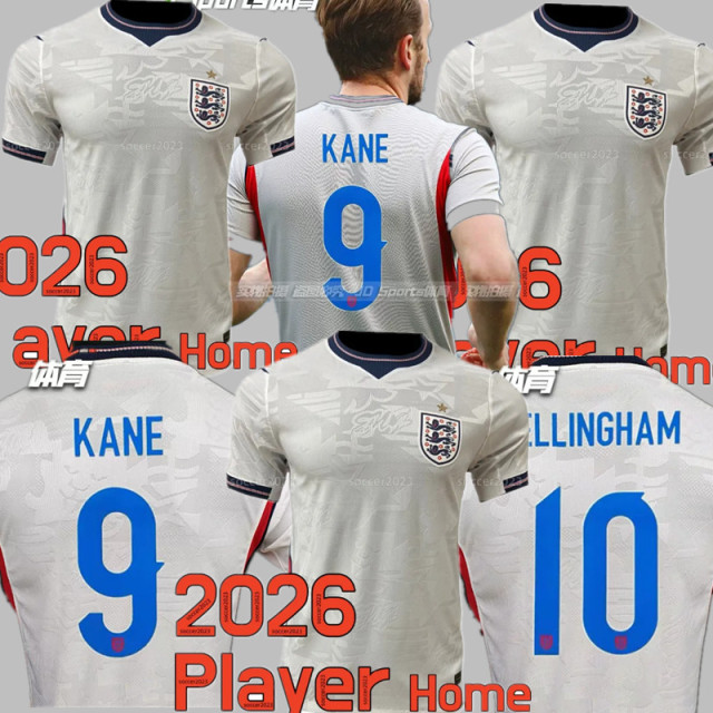 PLAYER VERSION 2026 World Cup England Soccer Jerseys BELLINGHAM RICE 2026 2027 National Team Home Away BRIGHT KANE STERLING RASHFORD SANCHO GREALISH MAGUIRE Football shirt Men uniform