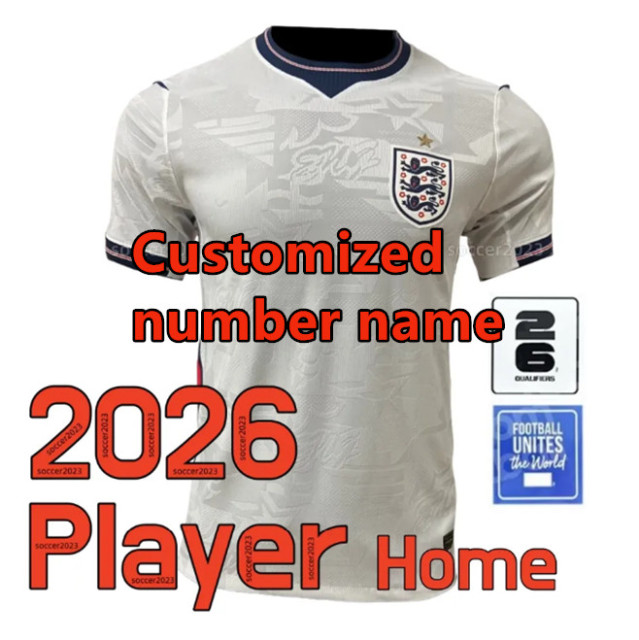 PLAYER VERSION 2026 World Cup England Soccer Jerseys BELLINGHAM RICE 2026 2027 National Team Home Away BRIGHT KANE STERLING RASHFORD SANCHO GREALISH MAGUIRE Football shirt Men uniform