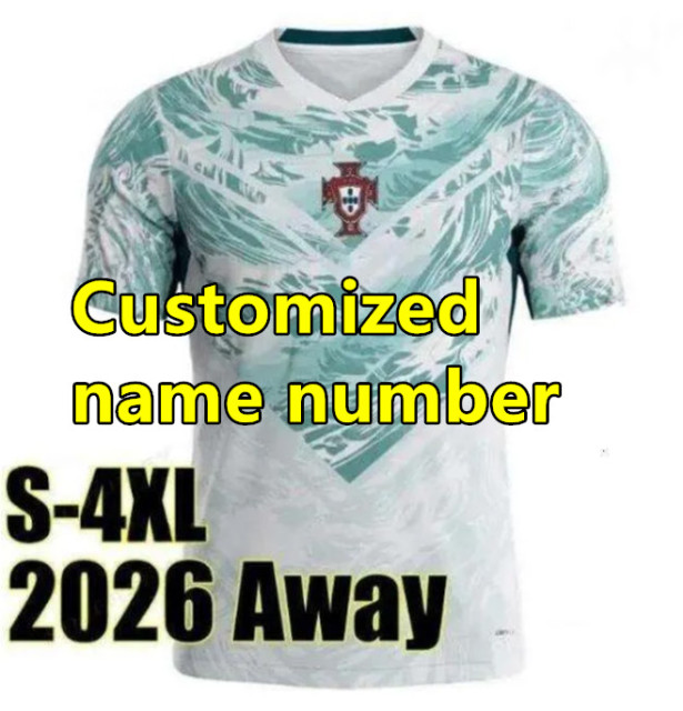 2026 World Cup Portugal Soccer Jersey B.FERNANDES RONALDO Home away 2026 2027 FAN edition ANDRÉ SILVA JOAO FELIX PEPE BERMARDO Football Men shirt Uniform