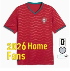 2026 World Cup Portugal Soccer Jersey B.FERNANDES RONALDO Home away 2026 2027 FAN edition ANDRÉ SILVA JOAO FELIX PEPE BERMARDO Football Men shirt Uniform