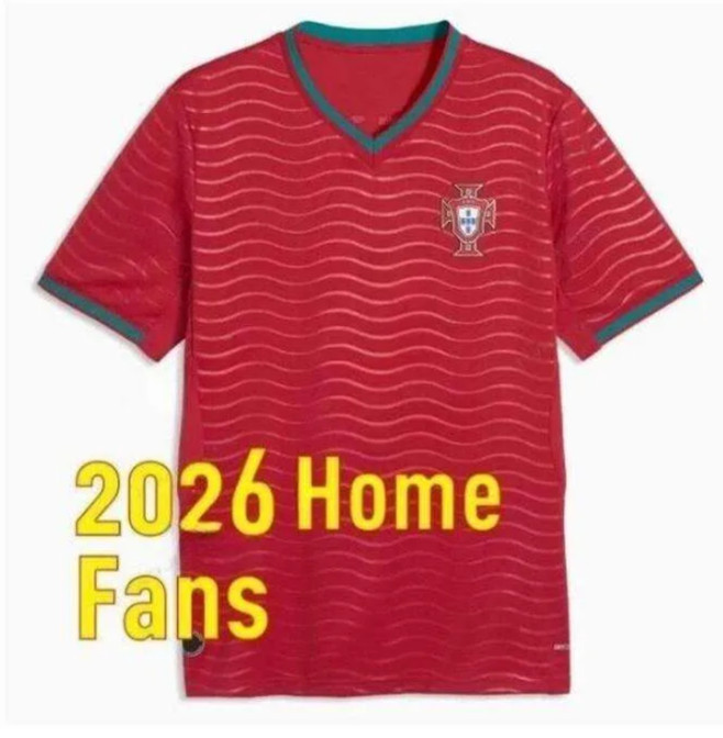2026 World Cup Portugal Soccer Jersey B.FERNANDES RONALDO Home away 2026 2027 FAN edition ANDRÉ SILVA JOAO FELIX PEPE BERMARDO Football Men shirt Uniform