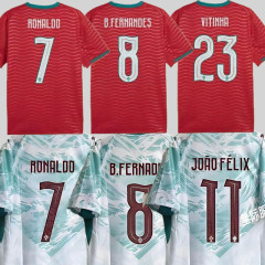2026 World Cup Portugal Soccer Jersey B.FERNANDES RONALDO Home away 2026 2027 FAN edition ANDRÉ SILVA JOAO FELIX PEPE BERMARDO Football Men shirt Uniform