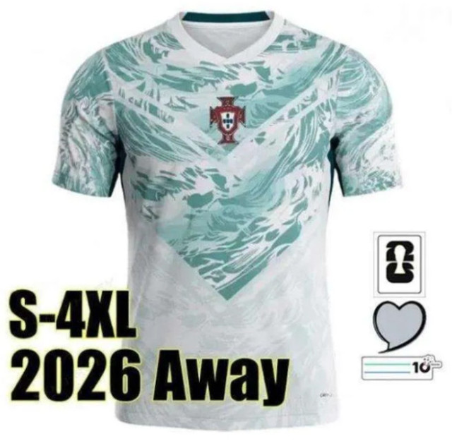 2026 World Cup Portugal Soccer Jersey B.FERNANDES RONALDO Home away 2026 2027 FAN edition ANDRÉ SILVA JOAO FELIX PEPE BERMARDO Football Men shirt Uniform