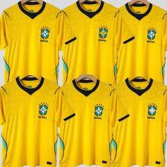 PLAYER VERSION 2026 Brazil Soccer Jersey VINI JR. NEYMAR JR CASEMIRO 2026 2027 National Team G.JESUS P.COUTINHO Home Away Men Shirt T.SILVA PELE MARCELO Football Uniform