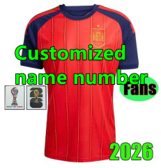 2026 Spain Soccer Jerseys Home Away PEDRI GAVI LAMINE YAMAL MORATA Carvajal OLMO FERRAN RODRIGO 2026 2027 SPANISH Men Football Shirt