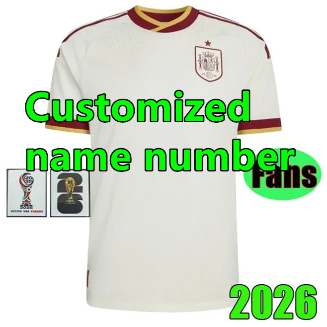 2026 Spain Soccer Jerseys Home Away PEDRI GAVI LAMINE YAMAL MORATA Carvajal OLMO FERRAN RODRIGO 2026 2027 SPANISH Men Football Shirt