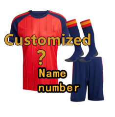 2026 Spain World Cup Soccer Jerseys Home Away PEDRI GAVI LAMINE YAMAL MORATA Carvajal OLMO FERRAN RODRIGO 2026 2027 SPANISH Men Kid Kit Football Shirt
