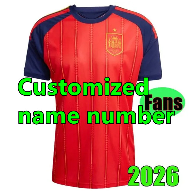 2026 Spain Soccer Jerseys Home Away PEDRI GAVI LAMINE YAMAL MORATA Carvajal OLMO FERRAN RODRIGO 2026 2027 SPANISH Men Football Shirt