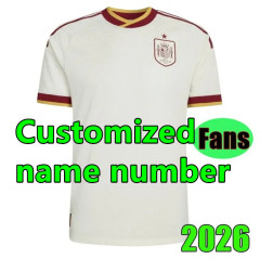 2026 Spain Soccer Jerseys Home Away PEDRI GAVI LAMINE YAMAL MORATA Carvajal OLMO FERRAN RODRIGO 2026 2027 SPANISH Men Football Shirt