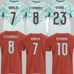 2026 Portugal Soccer Jersey World Cup Home Away B.FERNANDES RONALDO FAN edition ANDRÉ SILVA JOAO FELIX PEPE BERMARDO 2026 2027 Football Men shirt