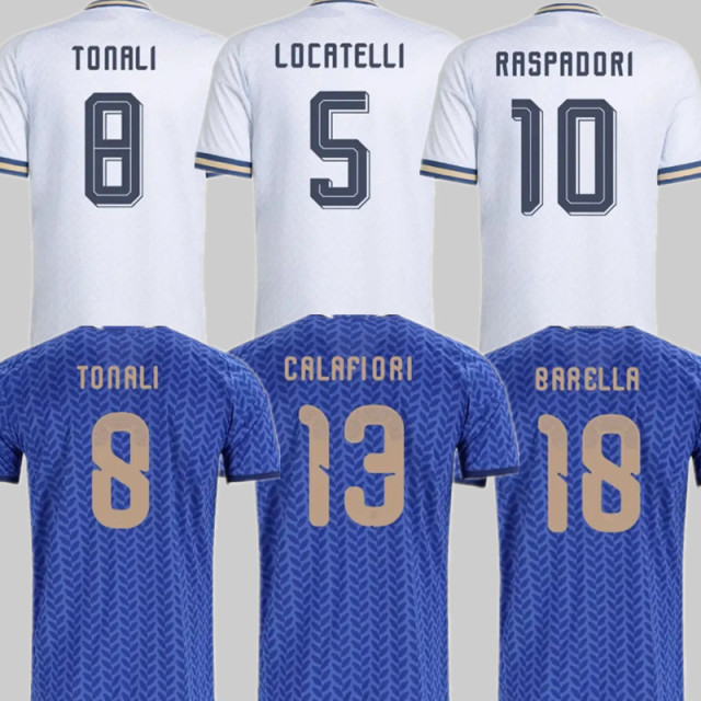 2026 Italy Soccer Jerseys Home Away World Cup BONUCCI JORGINHO INSIGNE VERRATTI CHIESA BARELLA SCAMACCA IMMOBILE 2026 2027 Italyes Football Men shirt uniform