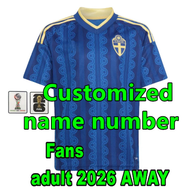 2026 Sweden soccer Jerseys isak Gyokeres Elanga Bergvall Nygren Larsson shirt 2026 2027 Sweden home away Men National Team Football uniforms