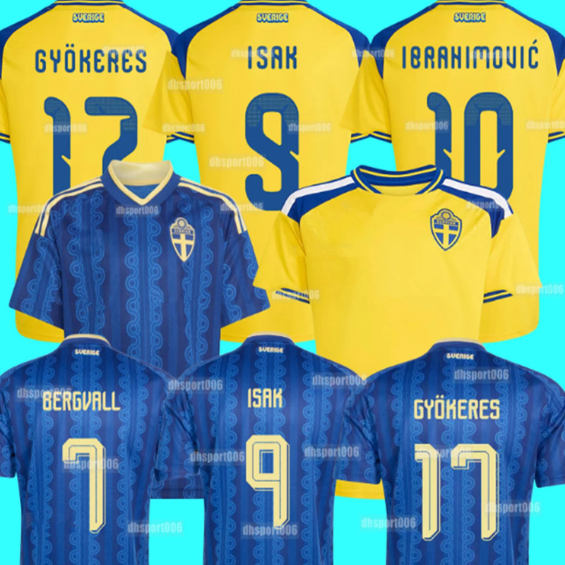 2026 Sweden soccer Jerseys isak Gyokeres Elanga Bergvall Nygren Larsson shirt 2026 2027 Sweden home away Men National Team Football uniforms