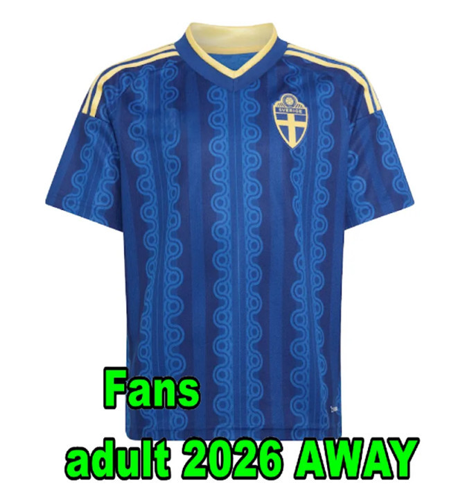 2026 Sweden soccer Jerseys isak Gyokeres Elanga Bergvall Nygren Larsson shirt 2026 2027 Sweden home away Men National Team Football uniforms