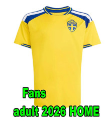 2026 Sweden soccer Jerseys isak Gyokeres Elanga Bergvall Nygren Larsson shirt 2026 2027 Sweden home away Men National Team Football uniforms