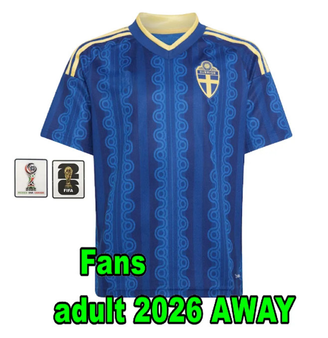 2026 Sweden soccer Jerseys isak Gyokeres Elanga Bergvall Nygren Larsson shirt 2026 2027 Sweden home away Men National Team Football uniforms