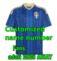 2026 Sweden soccer Jerseys isak Gyokeres Elanga Bergvall Nygren Larsson shirt 2026 2027 Sweden home away Men National Team Football uniforms