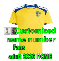 2026 Sweden soccer Jerseys isak Gyokeres Elanga Bergvall Nygren Larsson shirt 2026 2027 Sweden home away Men National Team Football uniforms
