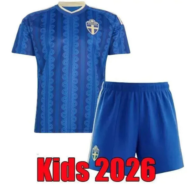2026 Sweden soccer Jerseys isak Gyokeres Elanga Bergvall Nygren Larsson shirt 2026 2027 Sweden World Cup home away Men kids kit Team Football uniforms