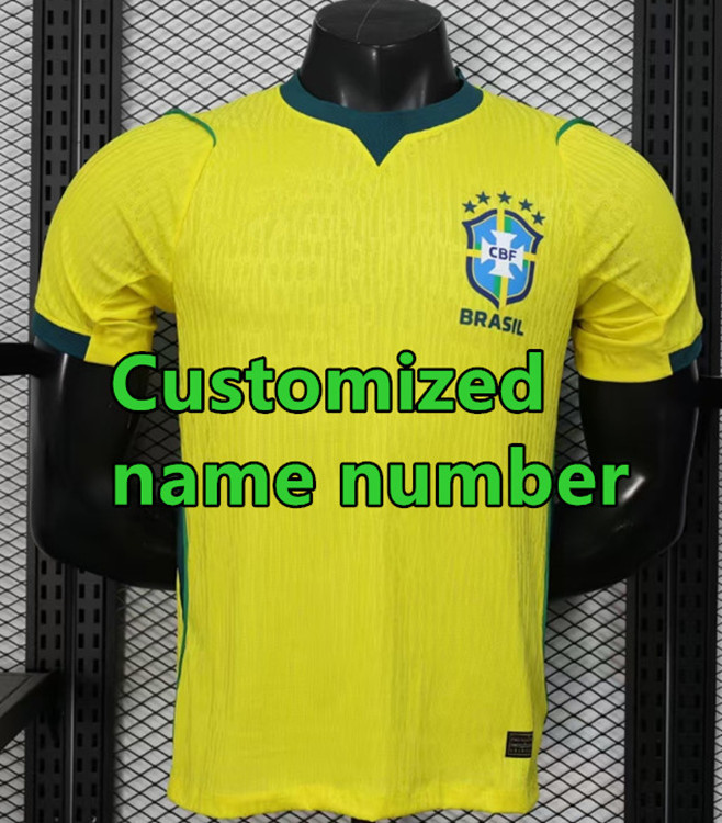 PLAYER VERSION 2026 Brazil Soccer Jersey VINI JR. NEYMAR JR CASEMIRO 2026 2027 National Team G.JESUS P.COUTINHO Home Away Men Shirt T.SILVA PELE MARCELO Football Uniform