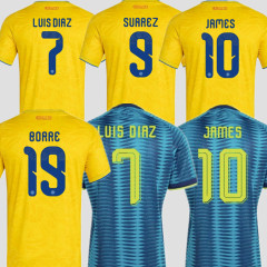 2026 COLOMBIA Soccer Jersey World Cup C. CHUCHO CUADRADO LUIS DIAZ FALCAO National Team JAMES D.VALOYES ARANGO Home Away 2026 2027 Men Football Uniform