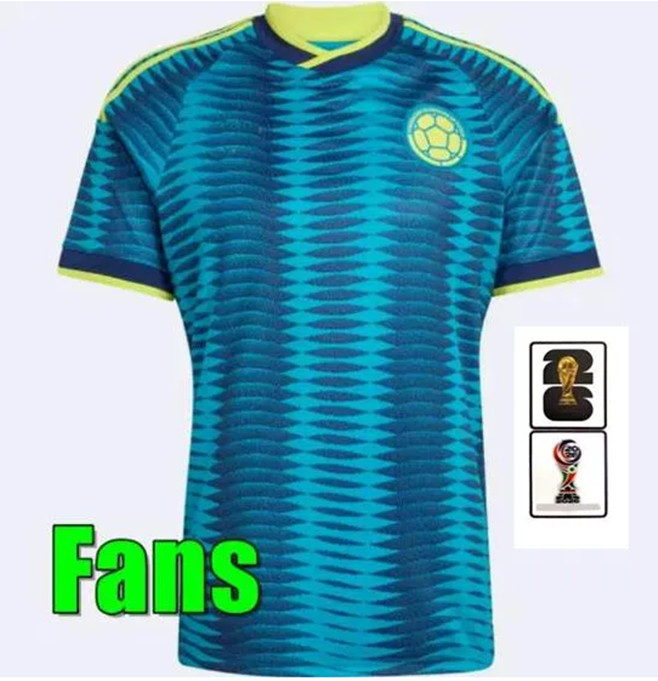 2026 COLOMBIA Soccer Jersey World Cup C. CHUCHO CUADRADO LUIS DIAZ FALCAO National Team JAMES D.VALOYES ARANGO Home Away 2026 2027 Men Football Uniform