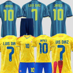 2026 COLOMBIA Soccer Jersey World Cup C. CHUCHO CUADRADO LUIS DIAZ FALCAO National Team JAMES D.VALOYES ARANGO Home Away 2026 2027 Men kids kit Football Uniform