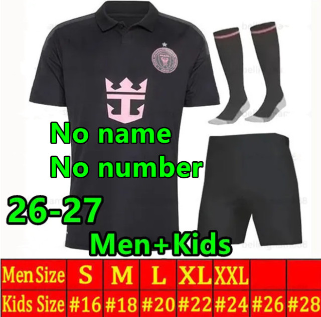 25 26 27 Miami Soccer Jerseys Home away SUAREZ MESSI HIGUAIN TRAPP PELLEGRINI Martinez FC CARRANZA PIREZ MORGAN 2026 2027 Football shirt Men kids uniform