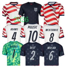 2026 USA Soccer Jersey World Cup PULISIC BALOGUN AARONSON WRIGHT LALAS National Team United States Home Away 2026 2027 Men Football Uniform