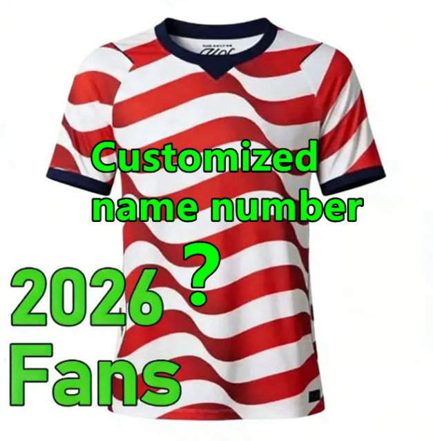2026 USA Soccer Jersey World Cup PULISIC BALOGUN AARONSON WRIGHT LALAS National Team United States Home Away 2026 2027 Men Football Uniform
