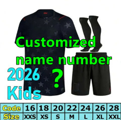 2026 USA Soccer Jersey World Cup PULISIC BALOGUN AARONSON WRIGHT LALAS National Team United States Home Away 2026 2027 Men kids KIt Football Uniform