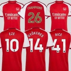 26 27 Arsenal soccer jersey Home EZE  RICE HAVERTZ SAKA MARTINELLI WHITE SALIBA G.JESUS JORGINHO ODEGAARD 2026 2027 Football Men Uniforms