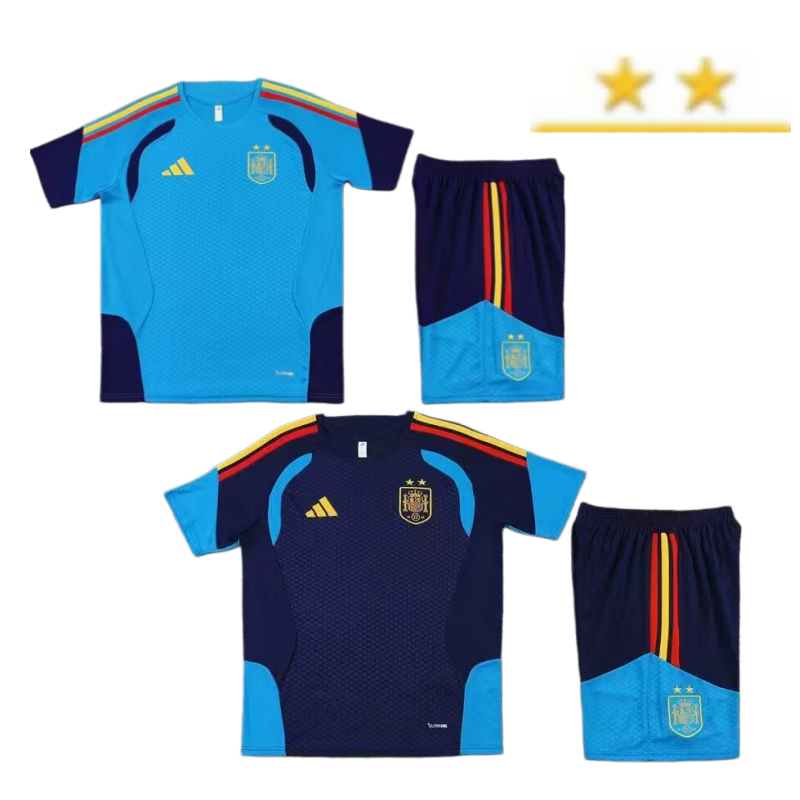 2 stars  2026 2027 World Cup National Team Spain jersey Pocket zipper pants kids kit New training  adult kit  Home and away 26 27 Spain soccer jersey 10-20 days. It will arrive in your country