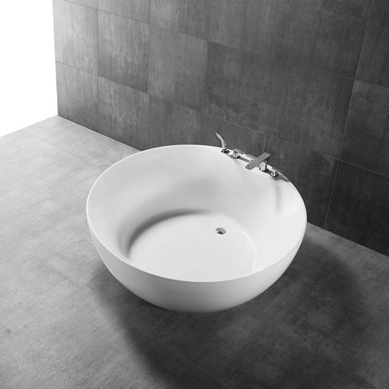 Factory Supply Quality Assurance Round Freestanding Acrylic Bathtub XA-159