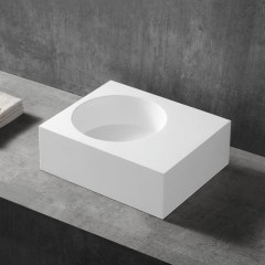 Wholesale High End Quality Rectangle Counter Top Sink & Wall Hung Single Wash Basin XA-G28