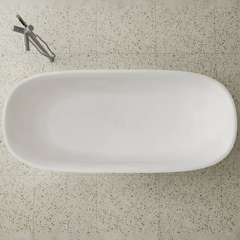 Oval Freestanding Artificial Stone Bathtub XA-8823