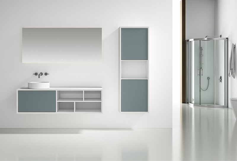 Single Counter Top Sink Wall Mounted Bathroom Cabinet WBL-0818 Single Counter Top Sink Wall Mounted Bathroom Cabinet WBL-0818